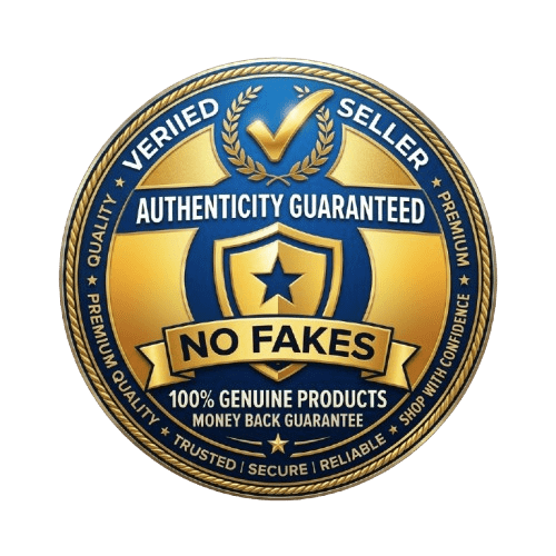 no fake products badge